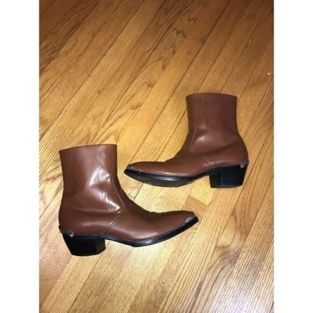 Mens Shoes Cow Leather Western Cowboy‎